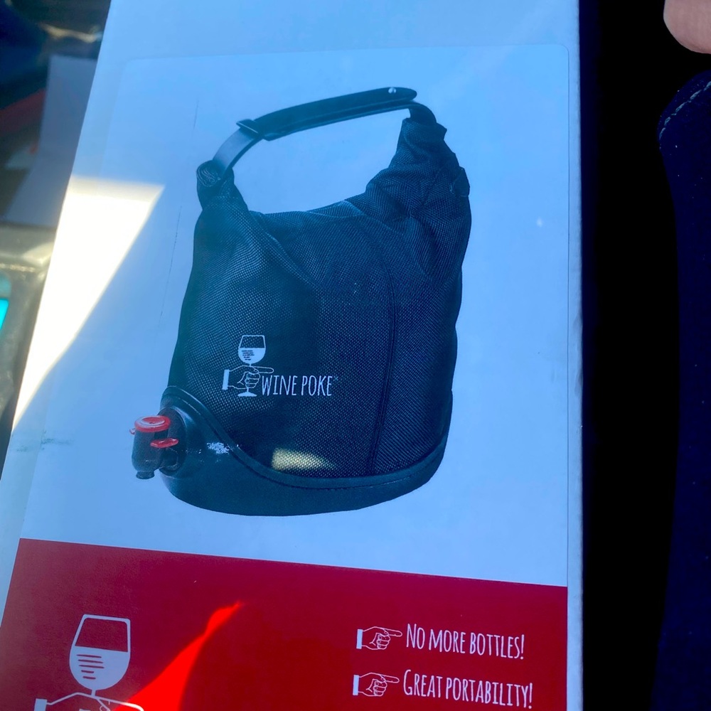 Wine tote bag it comes with its own easy pour spout